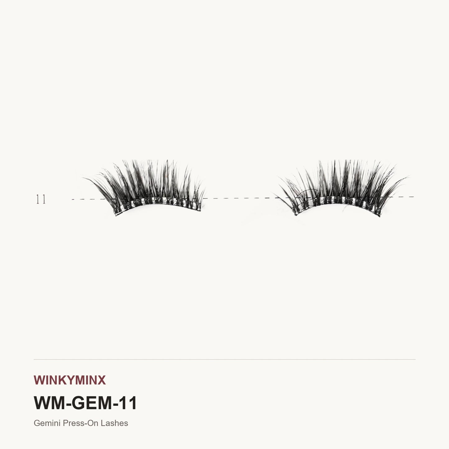 Gemini Press-On Lashes, style AL-11