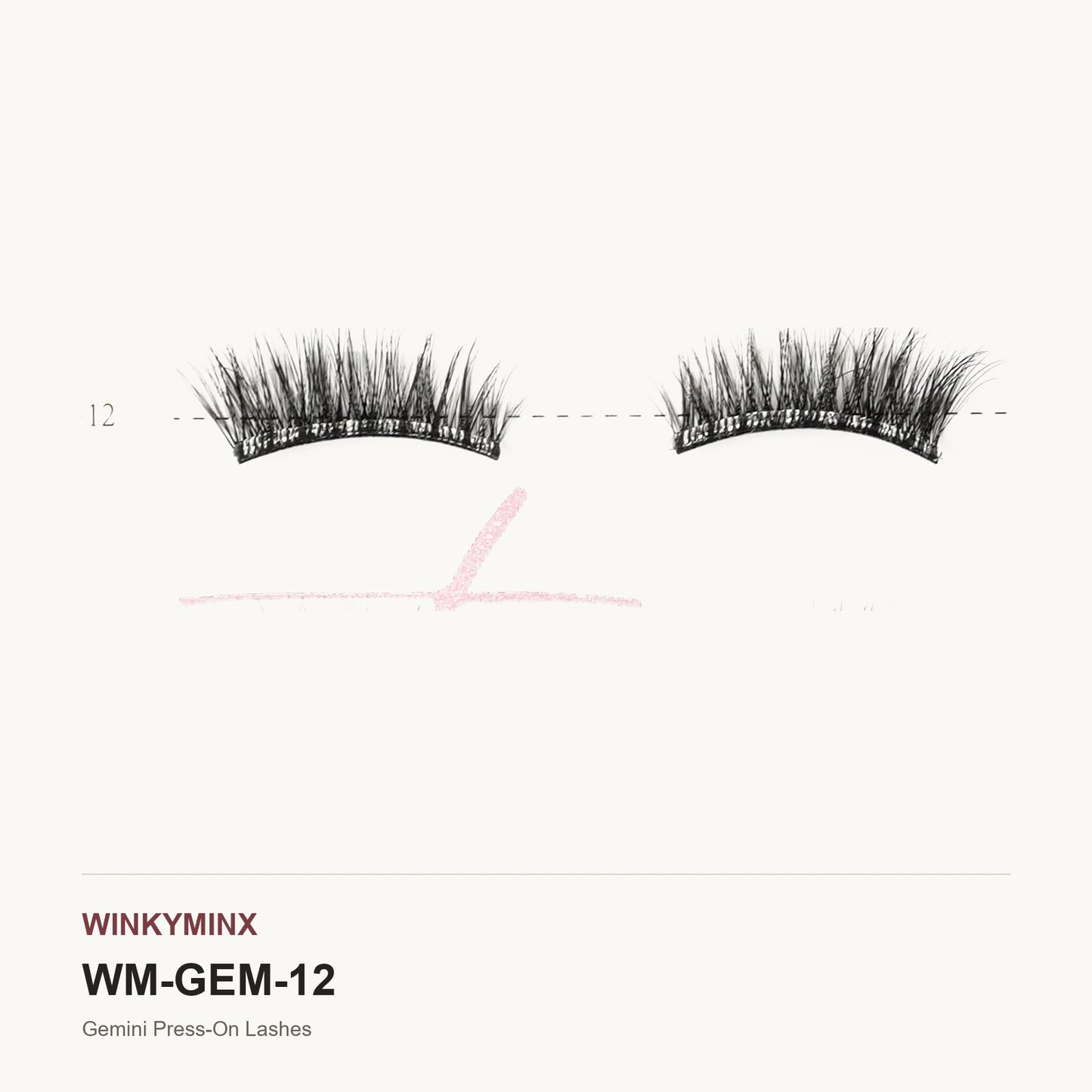 Gemini Press-On Lashes, style AL-12