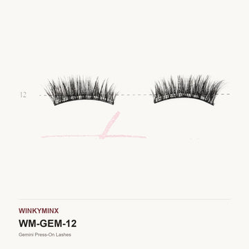 Gemini Press-On Lashes, style AL-12