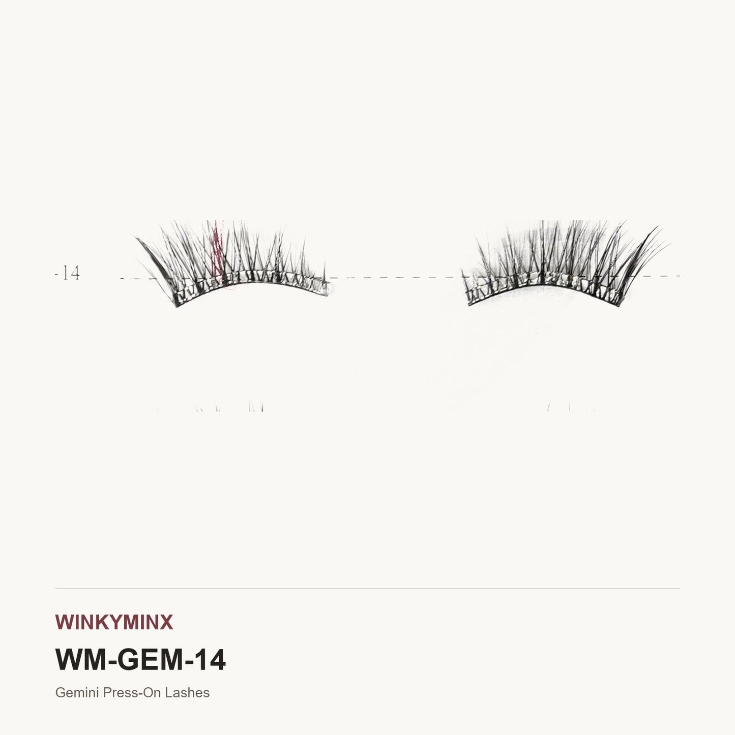 Gemini Press-On Lashes, style AL-14