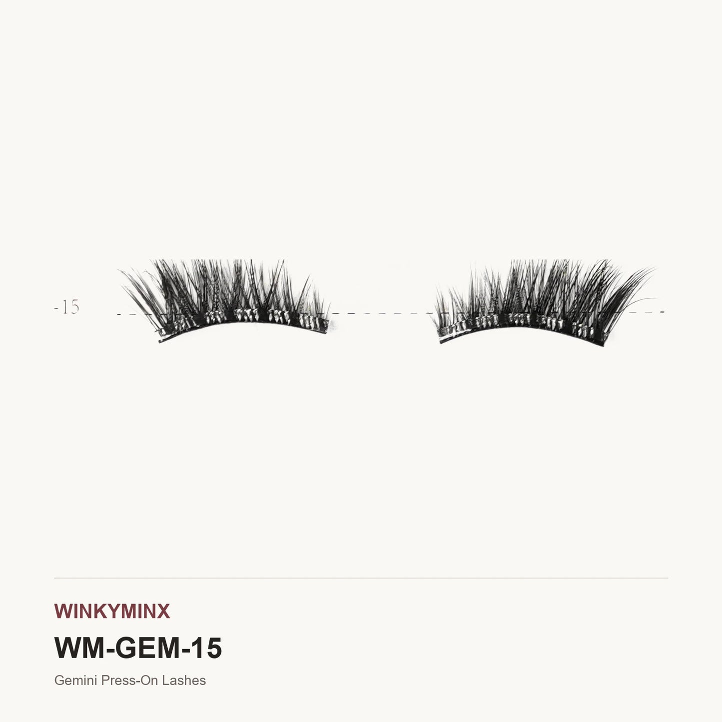 Gemini Press-On Lashes, style AL-15