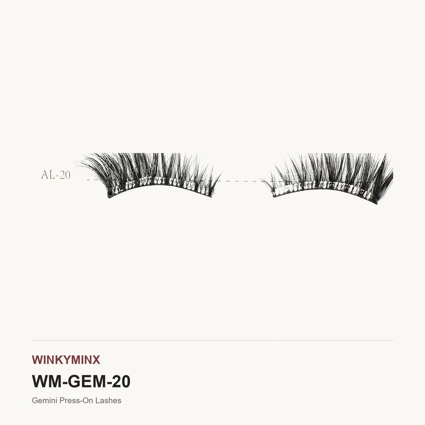 Gemini Press-On Lashes, style AL-20
