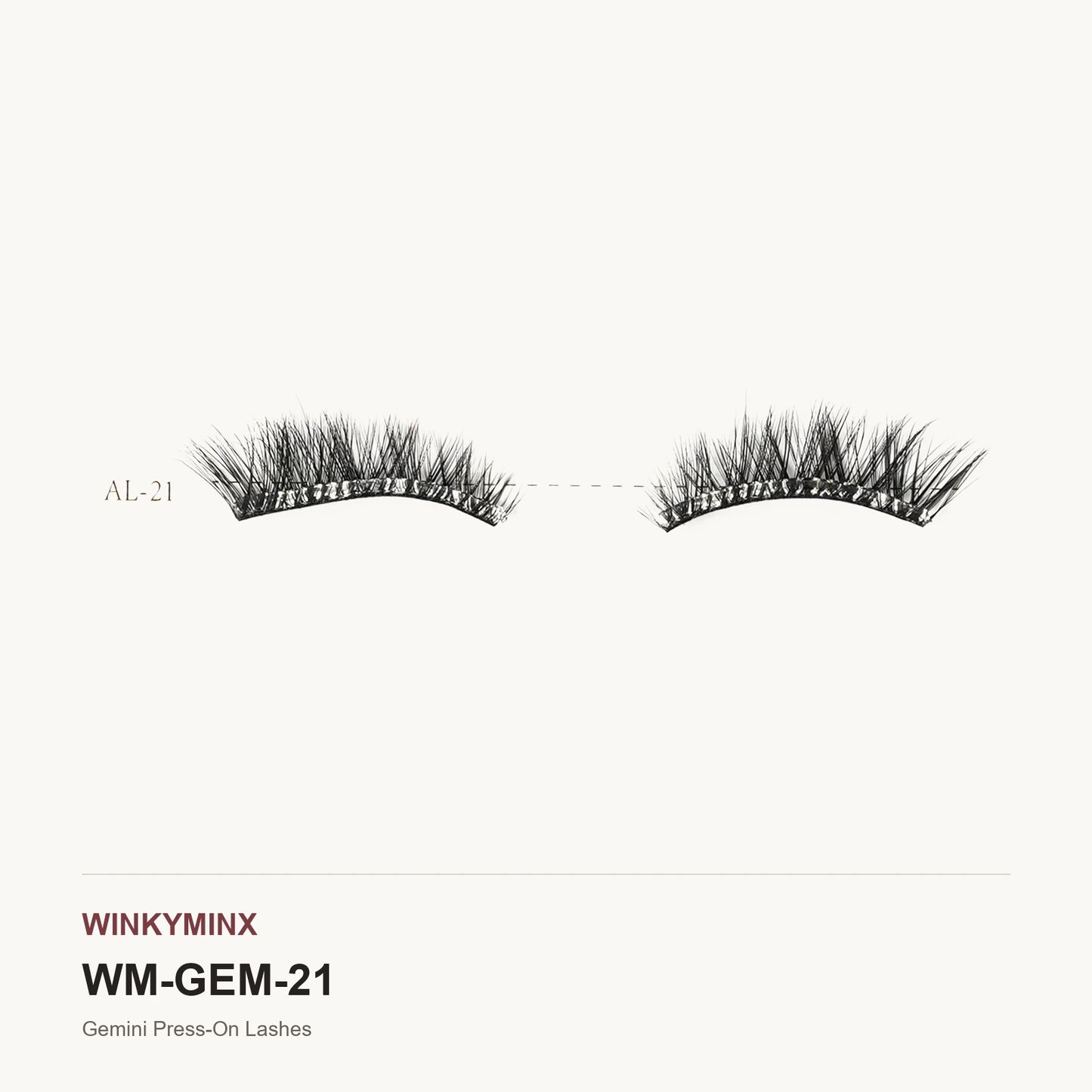 Gemini Press-On Lashes, style AL-21