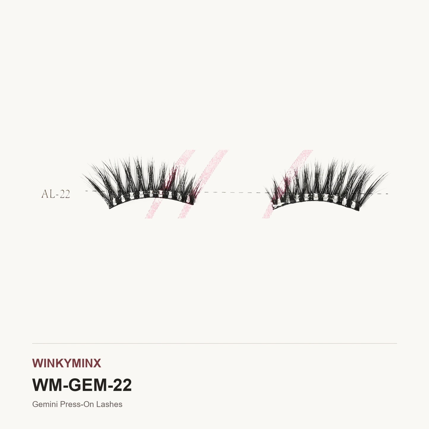 Gemini Press-On Lashes, style AL-22