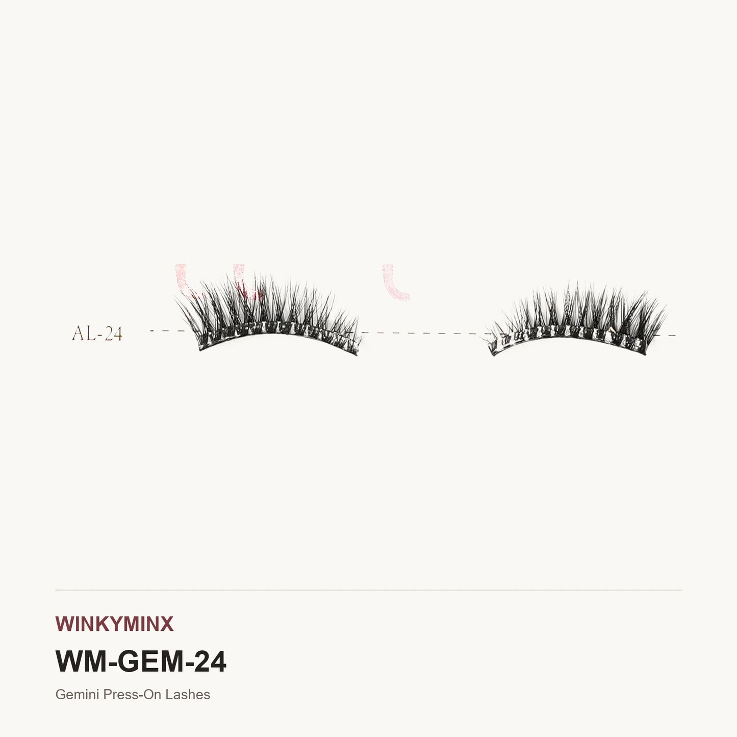 Gemini Press-On Lashes, style AL-24