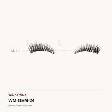 Gemini Press-On Lashes, style AL-24
