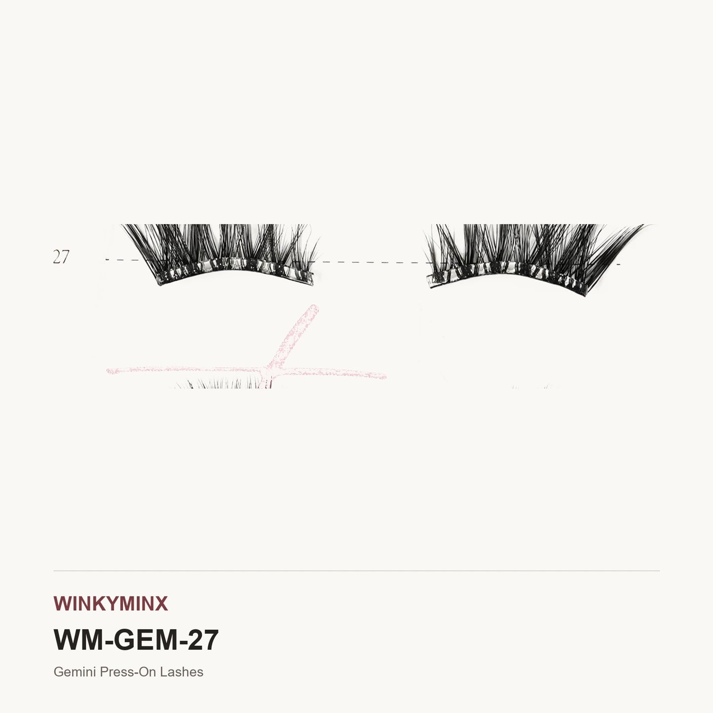 Gemini Press-On Lashes, style AL-27