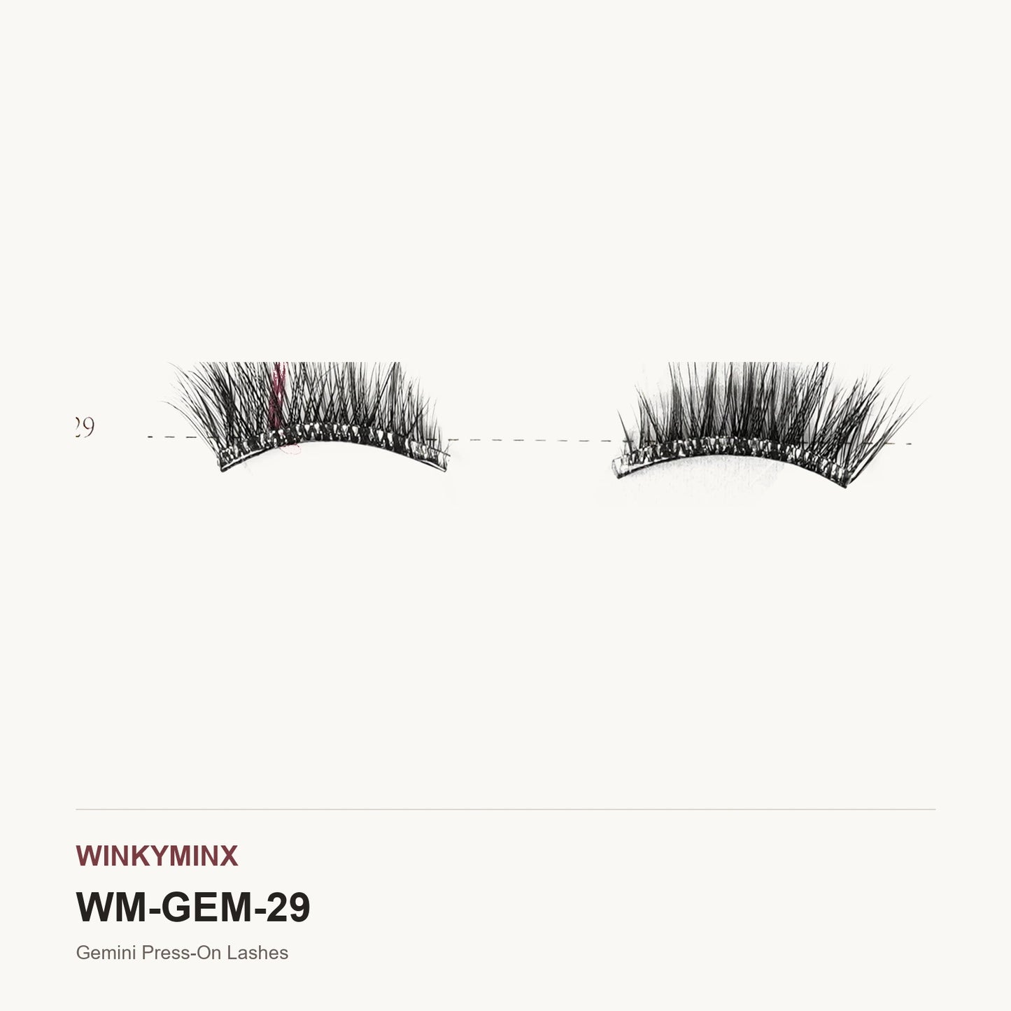 Gemini Press-On Lashes, style AL-29