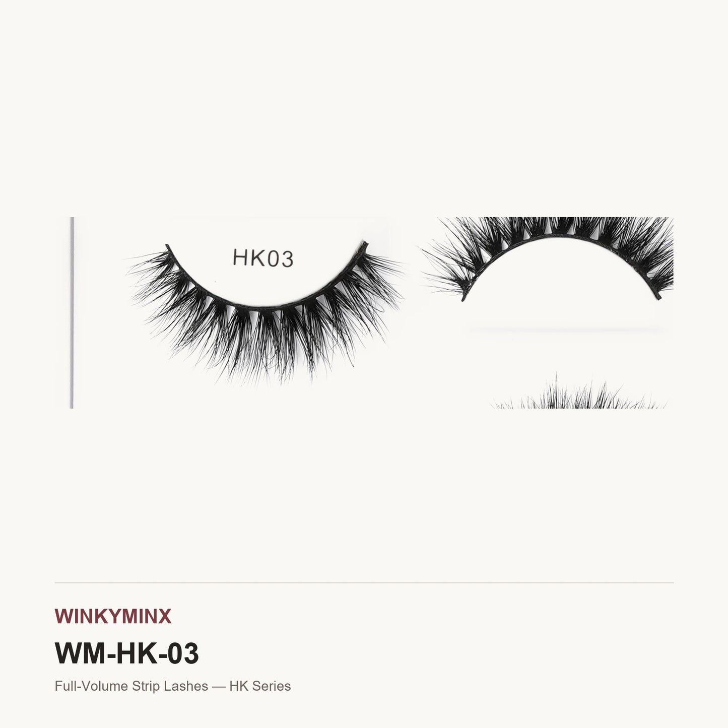 Full-Volume Strip Lashes — HK Series, style HK03