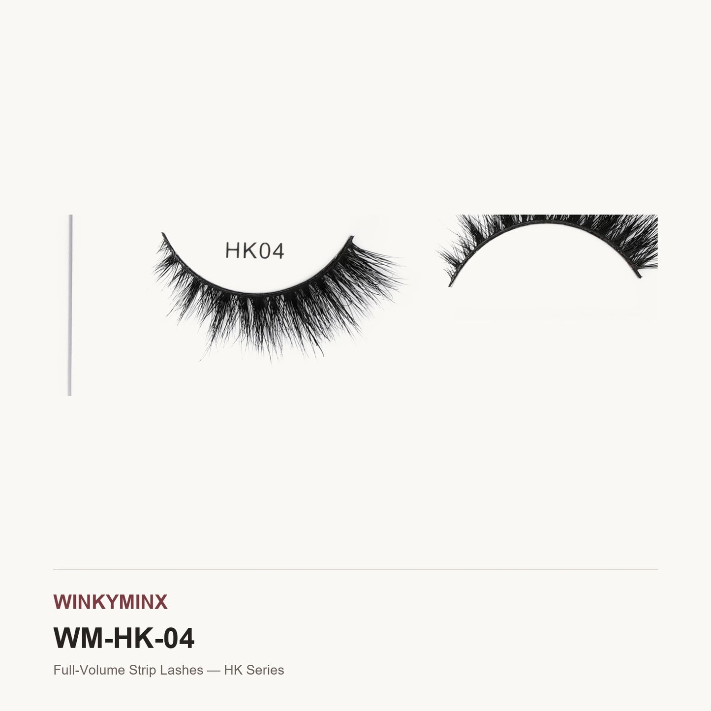 Full-Volume Strip Lashes — HK Series, style HK04
