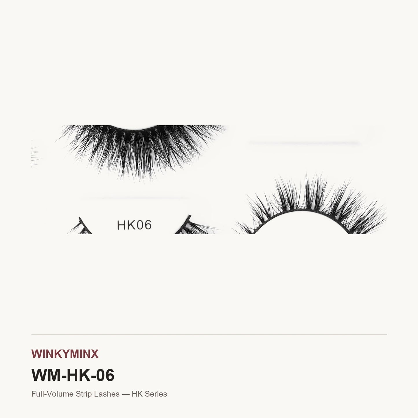 Full-Volume Strip Lashes — HK Series, style HK06