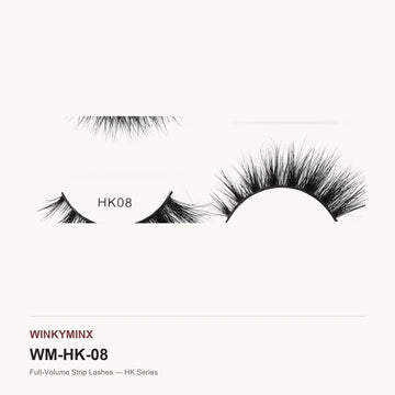 Full-Volume Strip Lashes — HK Series, style HK08