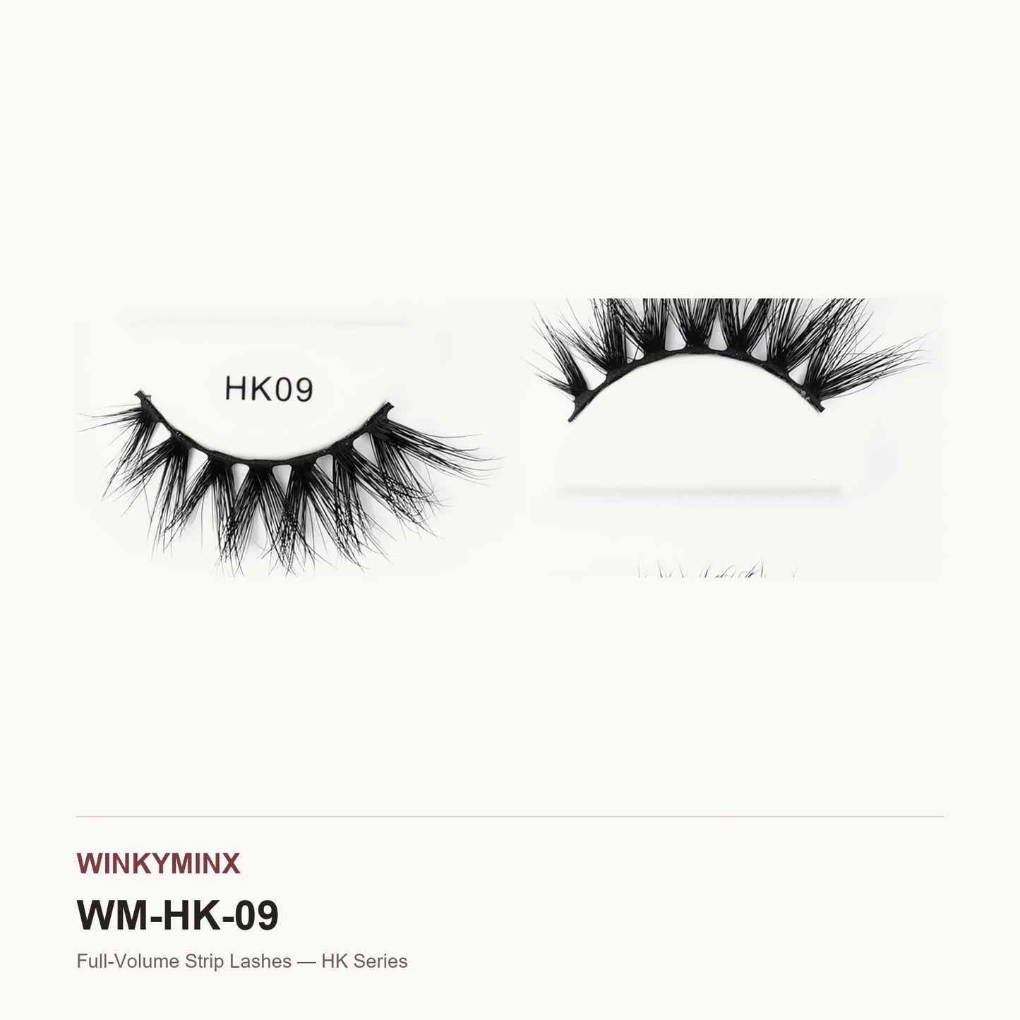 Full-Volume Strip Lashes — HK Series, style HK09