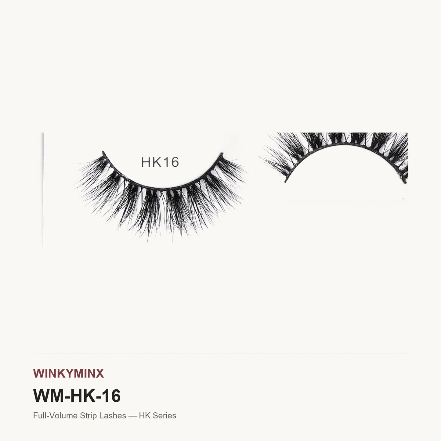 Full-Volume Strip Lashes — HK Series, style HK16