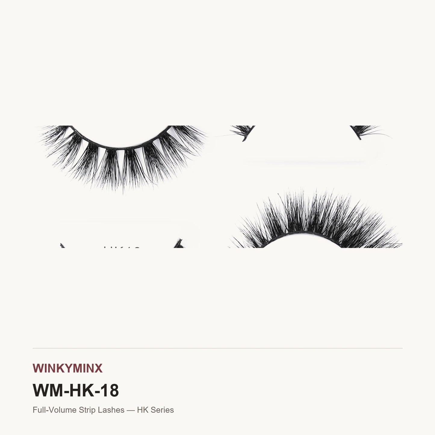 Full-Volume Strip Lashes — HK Series, style HK18