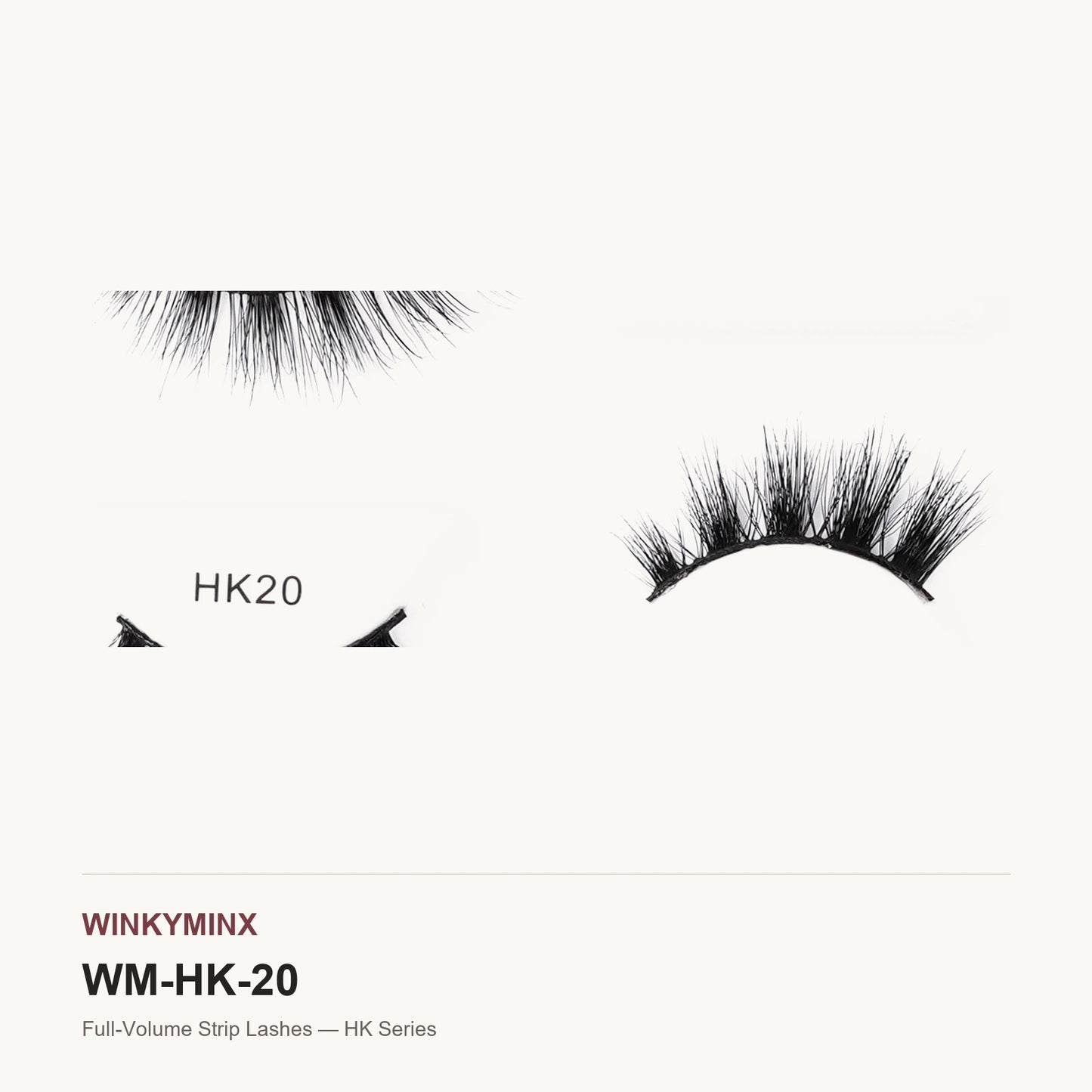 Full-Volume Strip Lashes — HK Series, style HK20