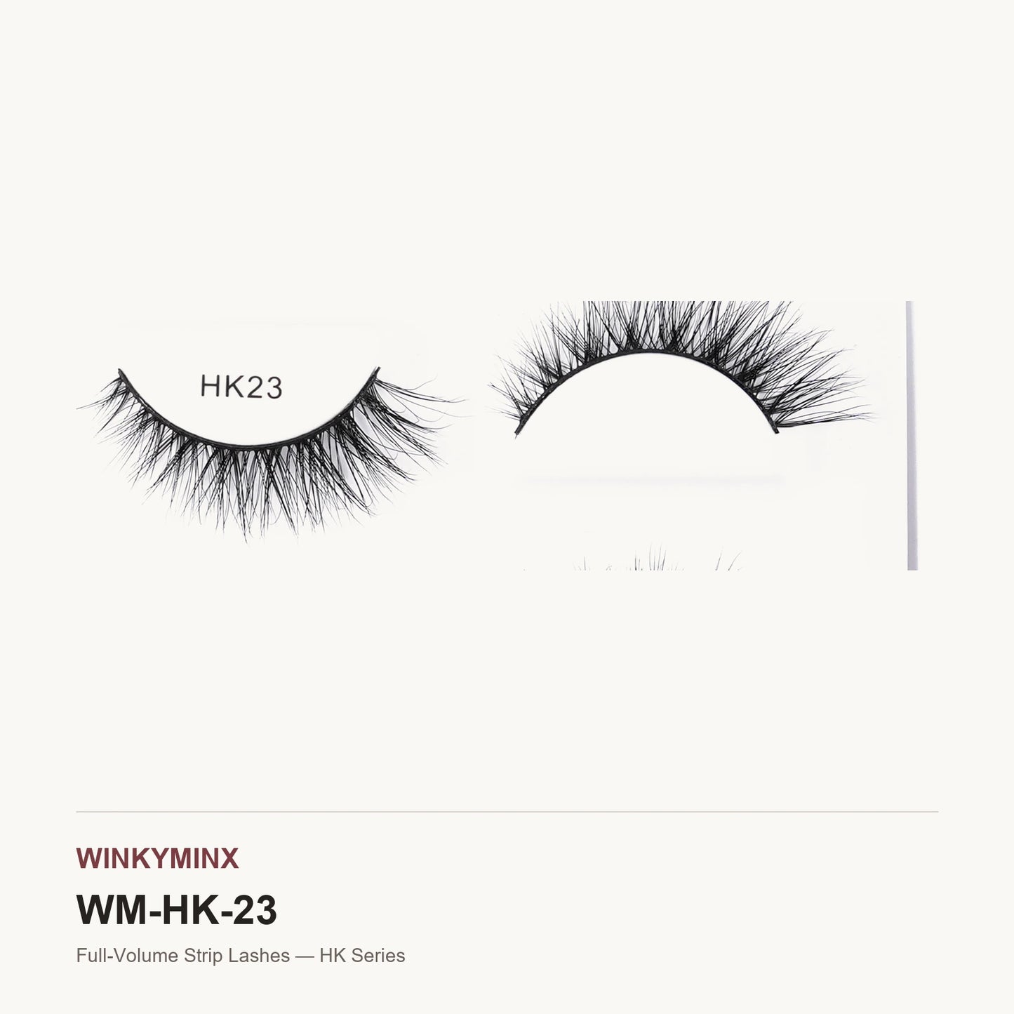 Full-Volume Strip Lashes — HK Series, style HK23