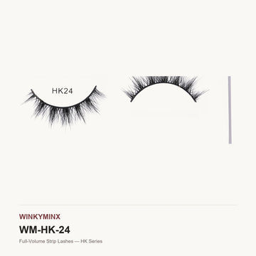 Full-Volume Strip Lashes — HK Series, style HK24