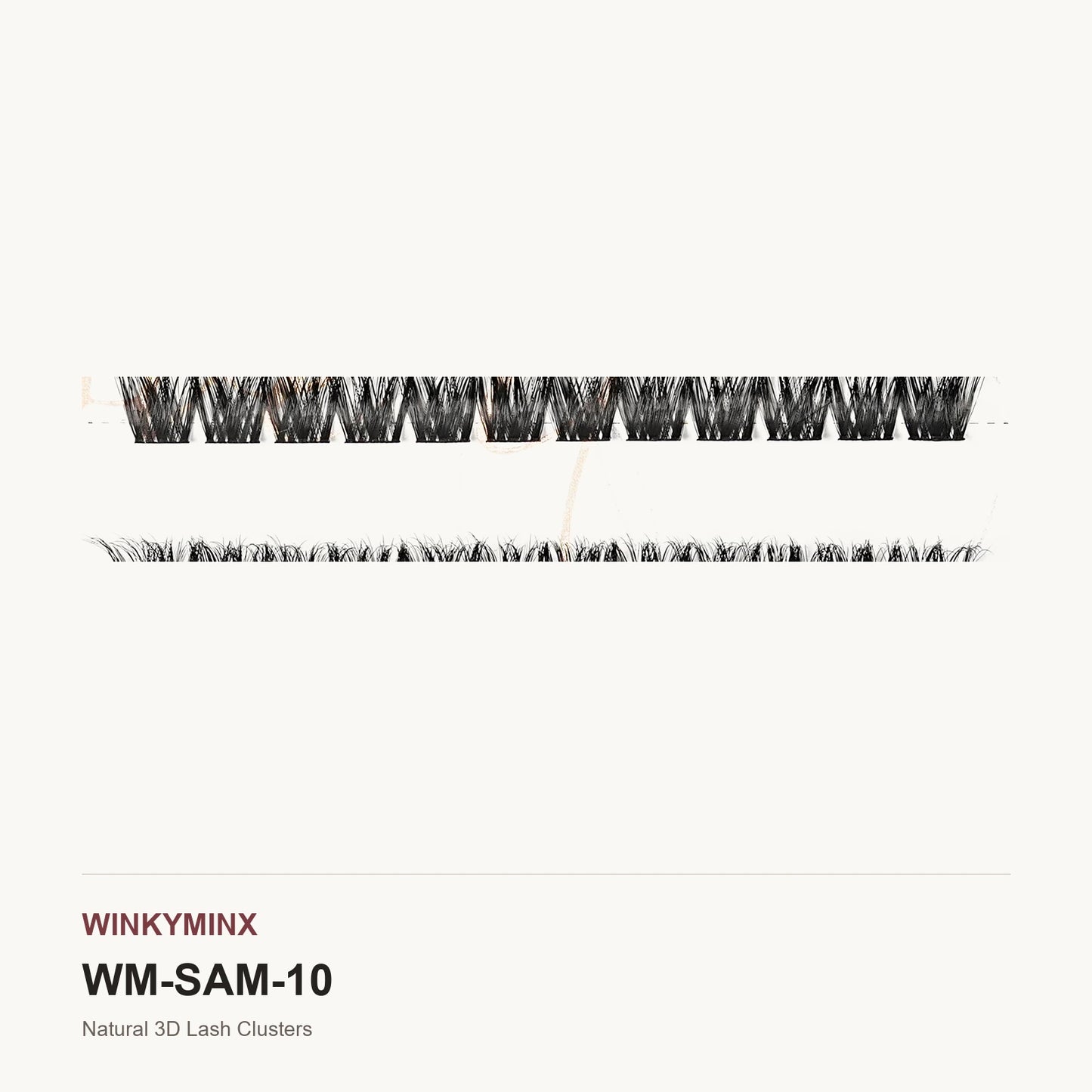 Natural 3D Lash Clusters, style SAM10