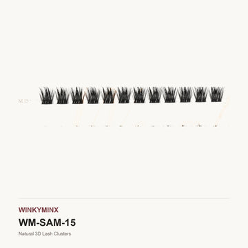 Natural 3D Lash Clusters, style SAM15