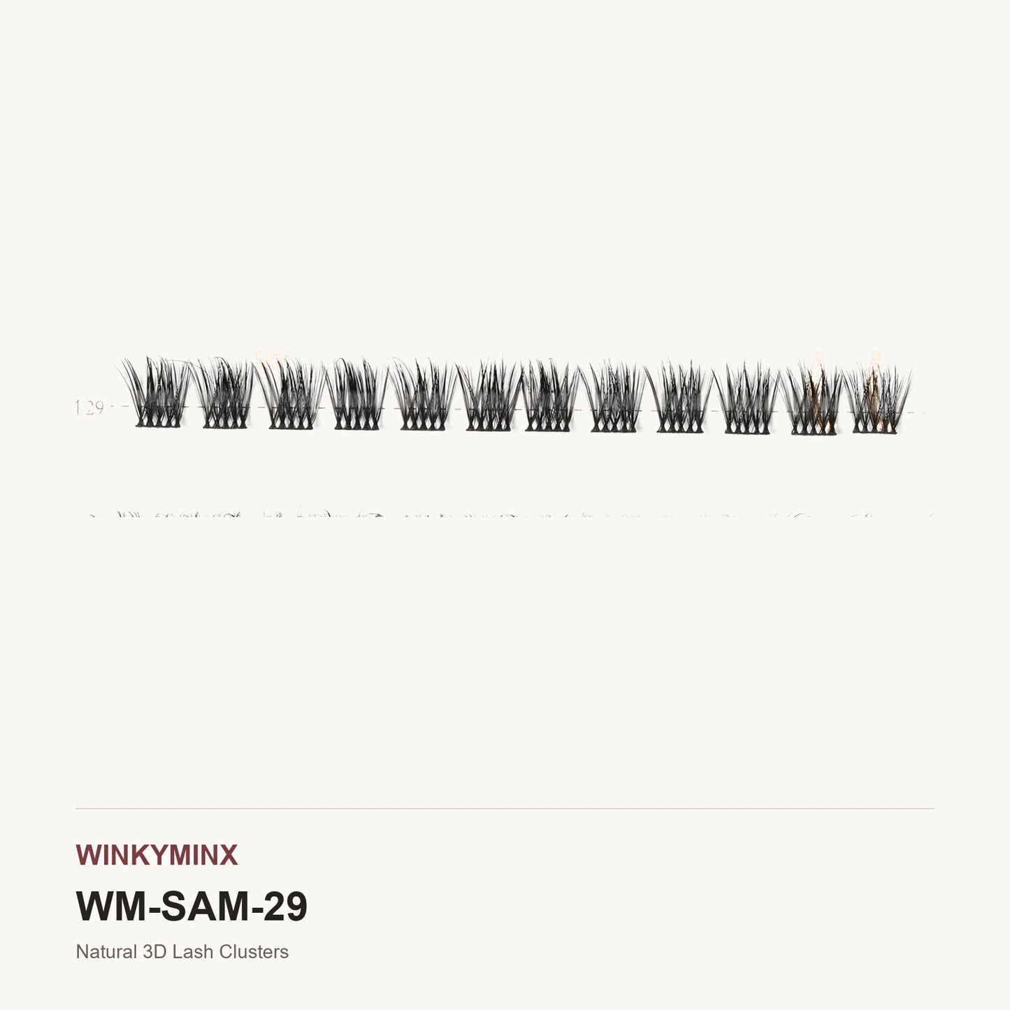 Natural 3D Lash Clusters, style SAM29