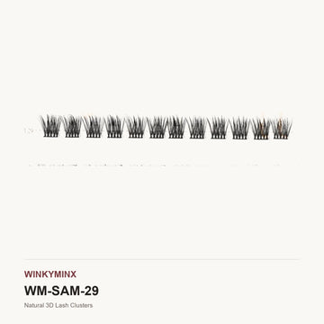 Natural 3D Lash Clusters, style SAM29