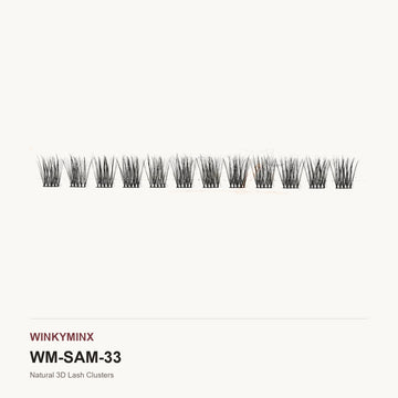Natural 3D Lash Clusters, style SAM33