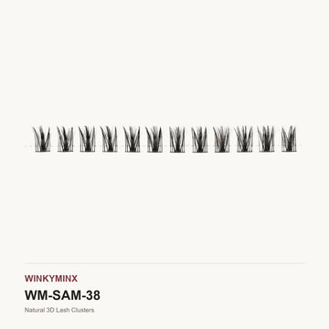 Natural 3D Lash Clusters, style SAM38