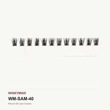 Natural 3D Lash Clusters, style SAM40
