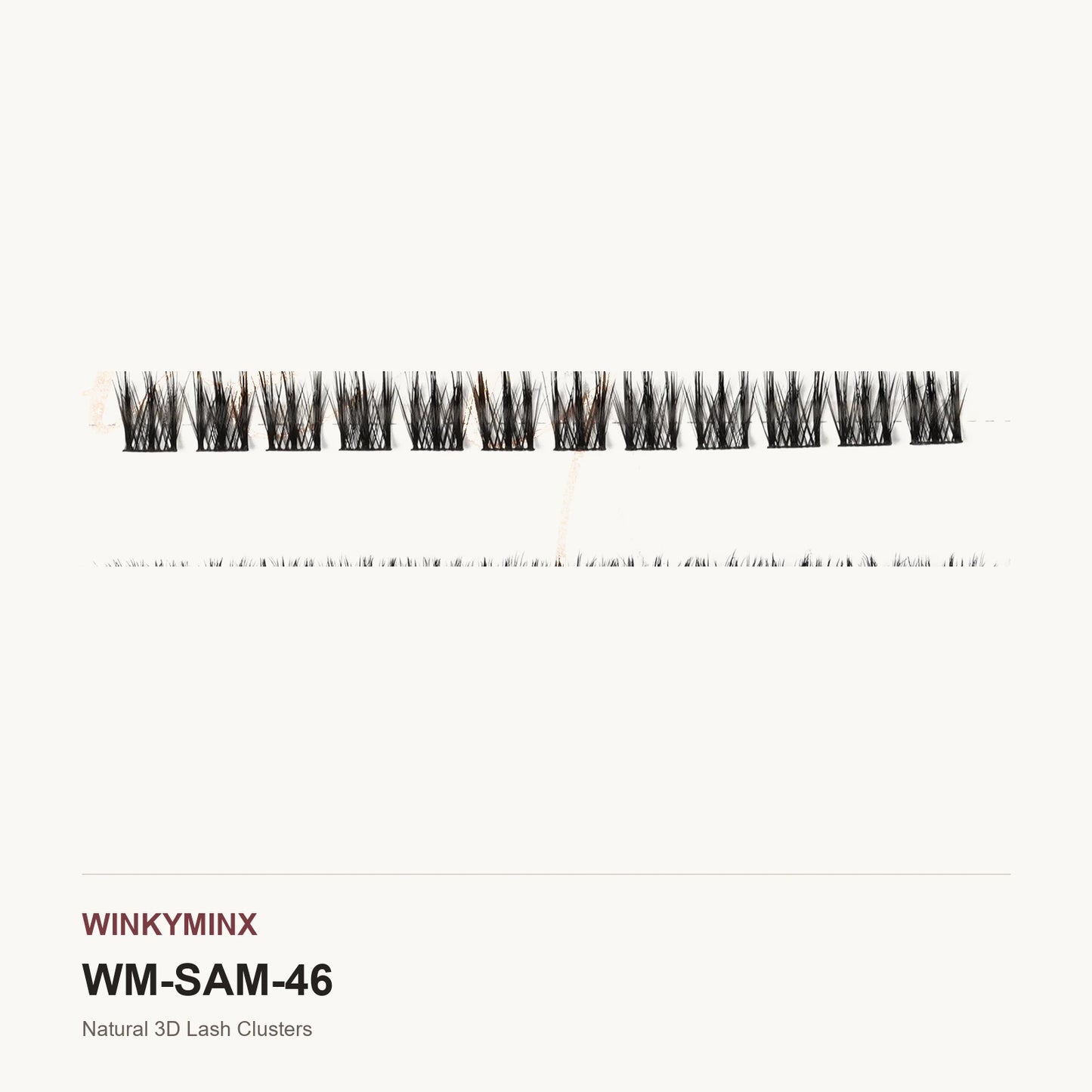 Natural 3D Lash Clusters, style SAM46