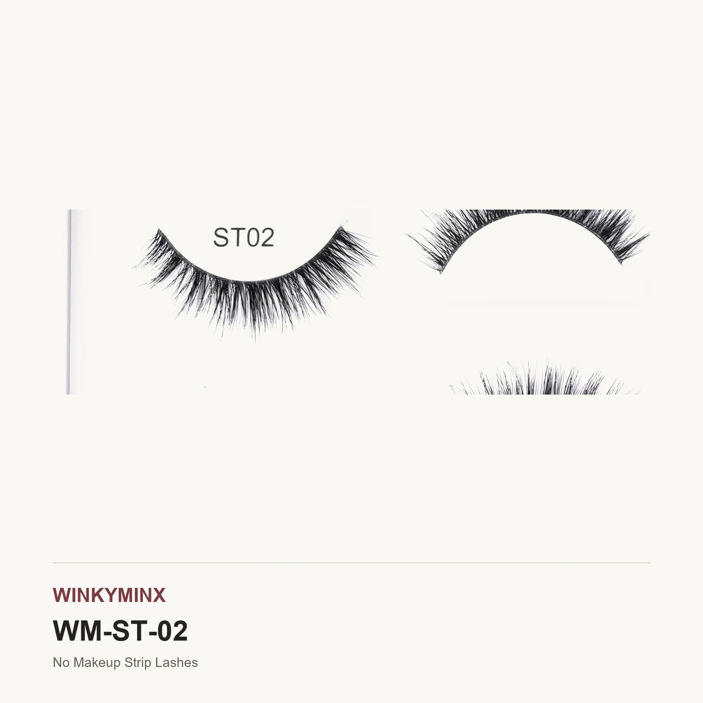 No Makeup Strip Lashes, style ST02