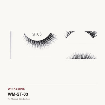 No Makeup Strip Lashes, style ST03