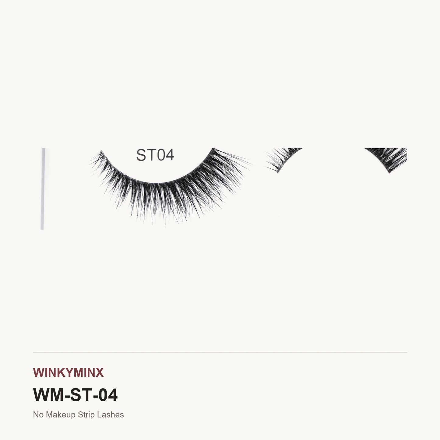 No Makeup Strip Lashes, style ST04