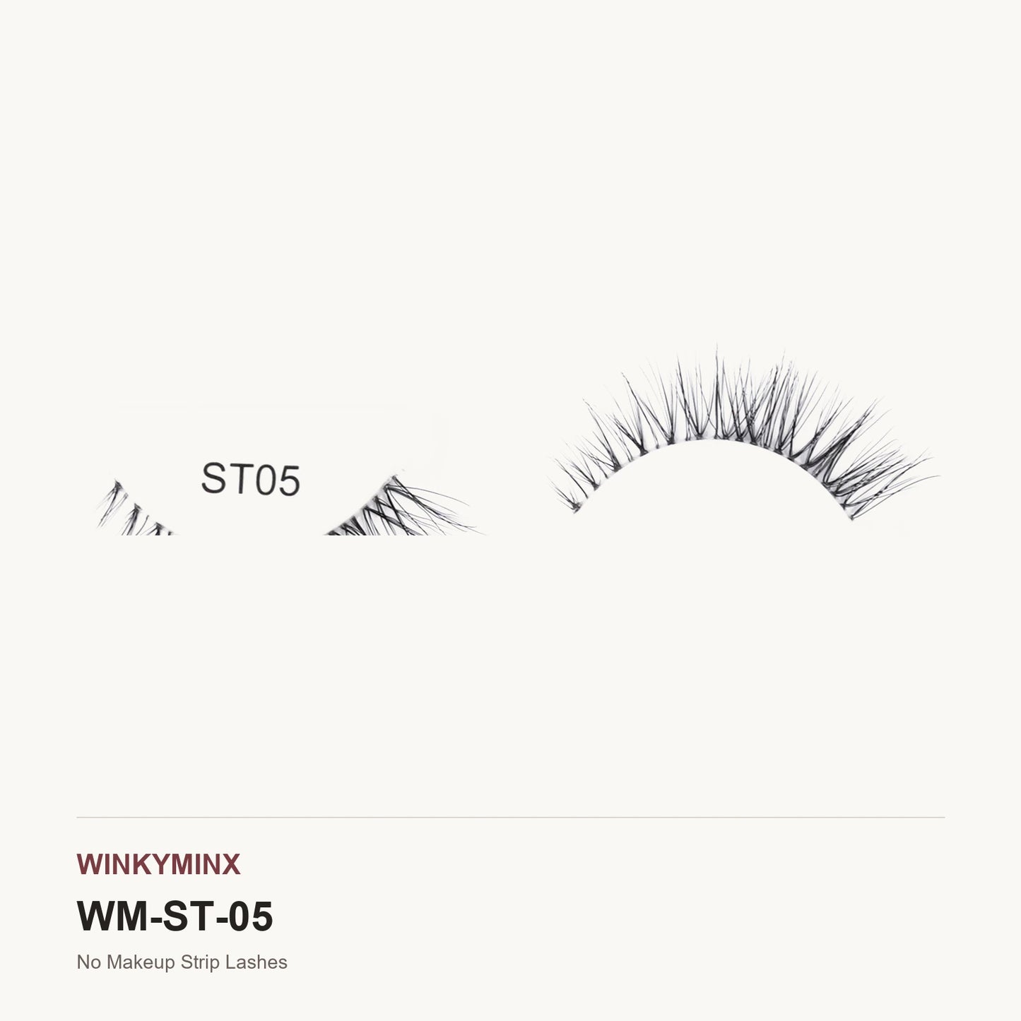No Makeup Strip Lashes, style ST05