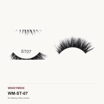 No Makeup Strip Lashes, style ST07