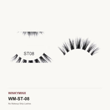 No Makeup Strip Lashes, style ST08