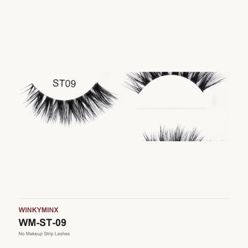 No Makeup Strip Lashes, style ST09