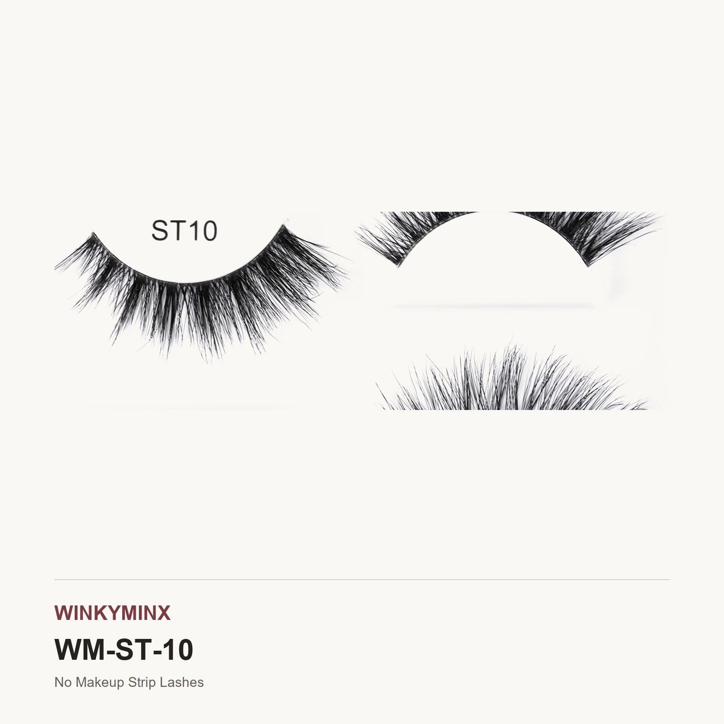 No Makeup Strip Lashes, style ST10