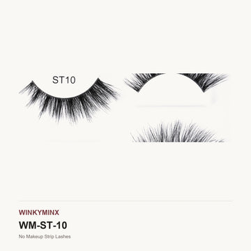 No Makeup Strip Lashes, style ST10