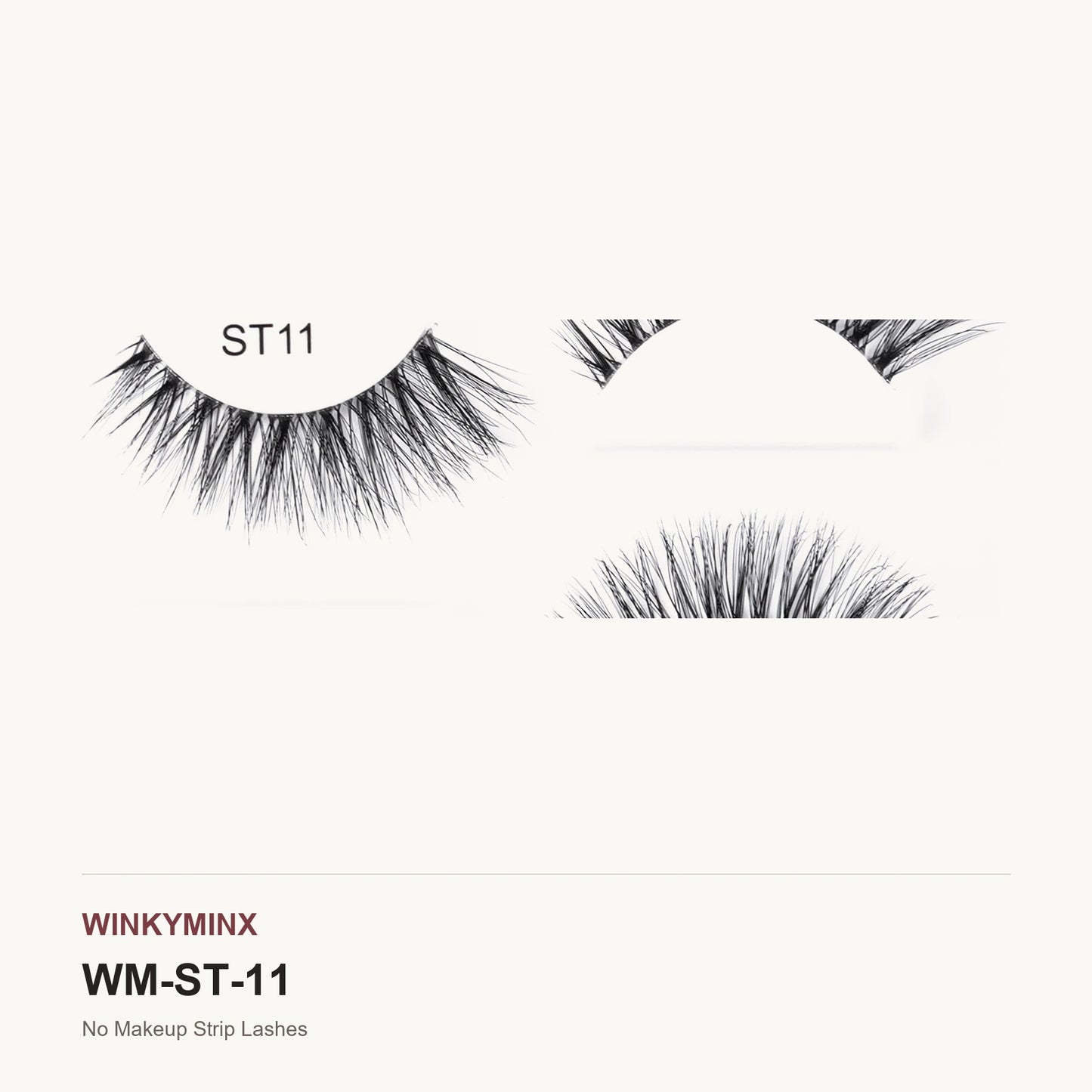 No Makeup Strip Lashes, style ST11