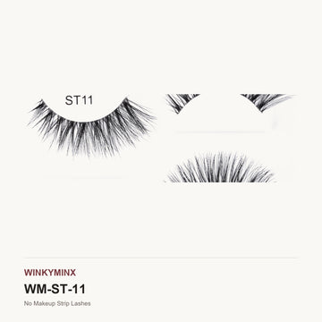 No Makeup Strip Lashes, style ST11