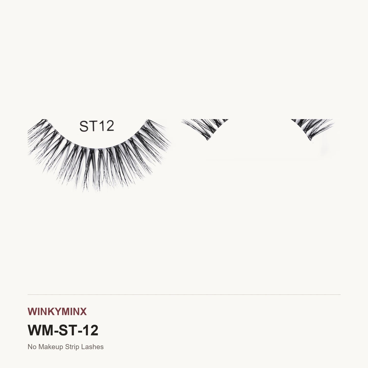 No Makeup Strip Lashes, style ST12
