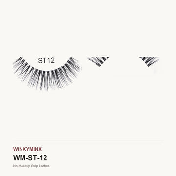 No Makeup Strip Lashes, style ST12