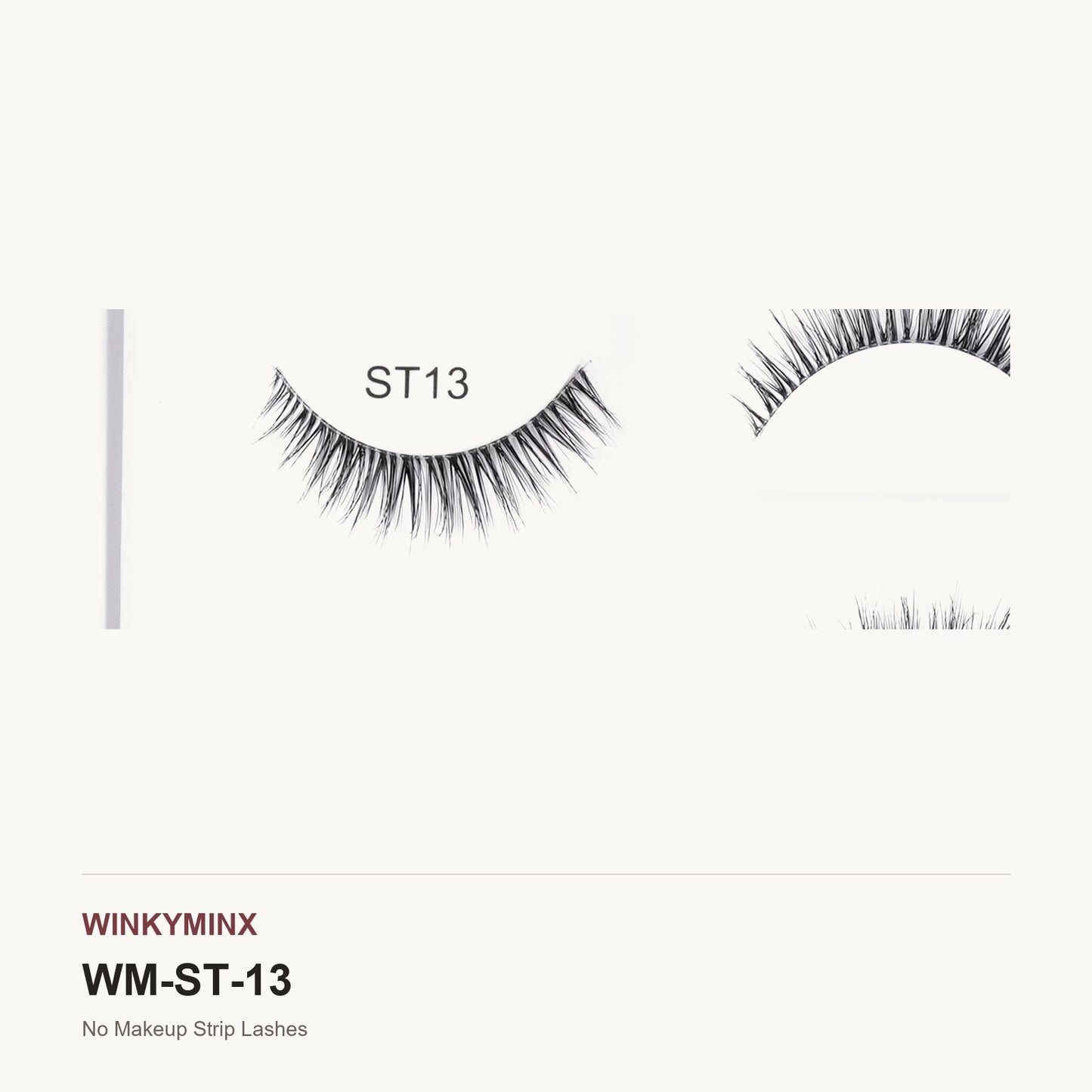 No Makeup Strip Lashes, style ST13