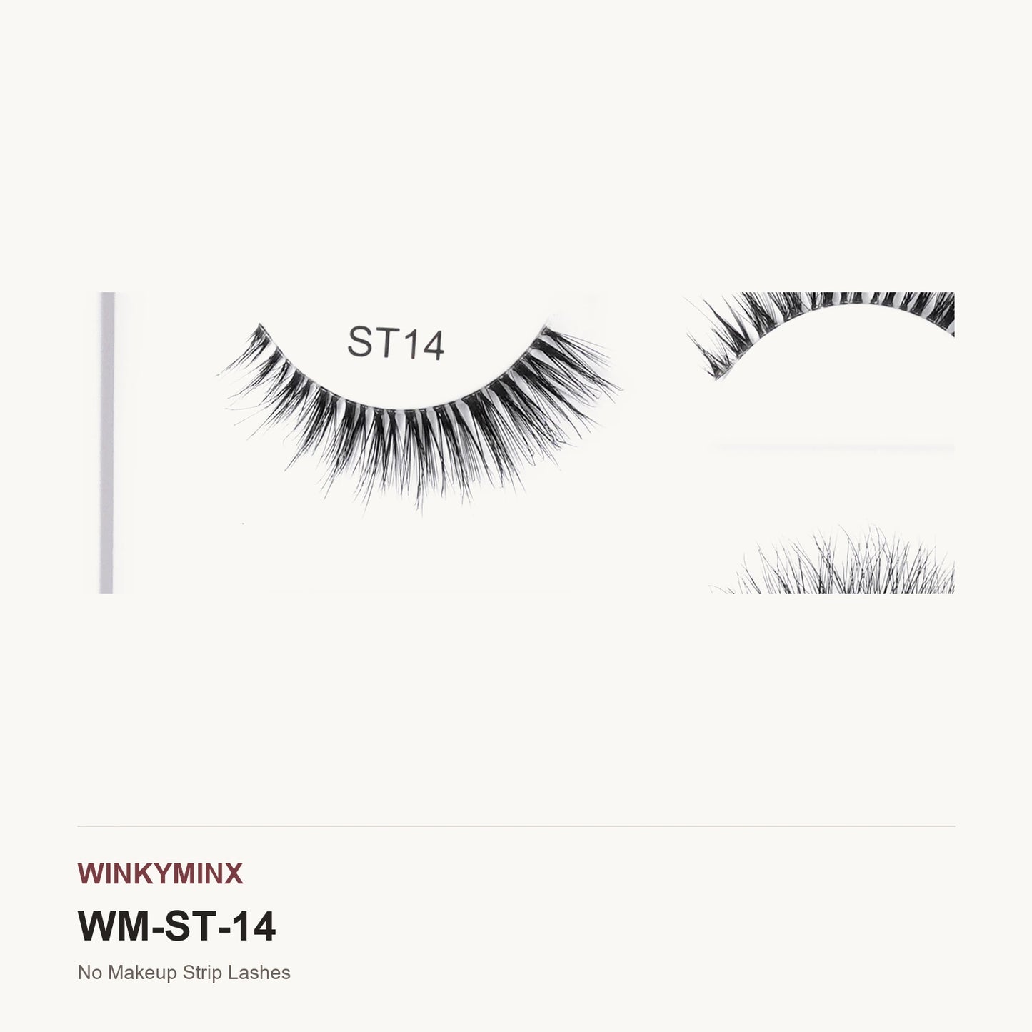 No Makeup Strip Lashes, style ST14