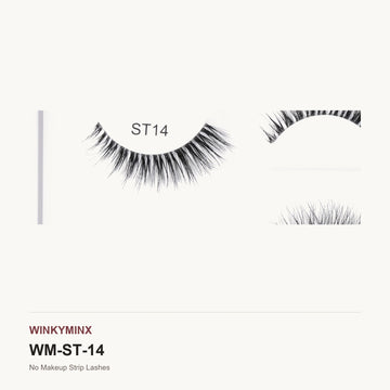 No Makeup Strip Lashes, style ST14