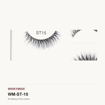 No Makeup Strip Lashes, style ST15