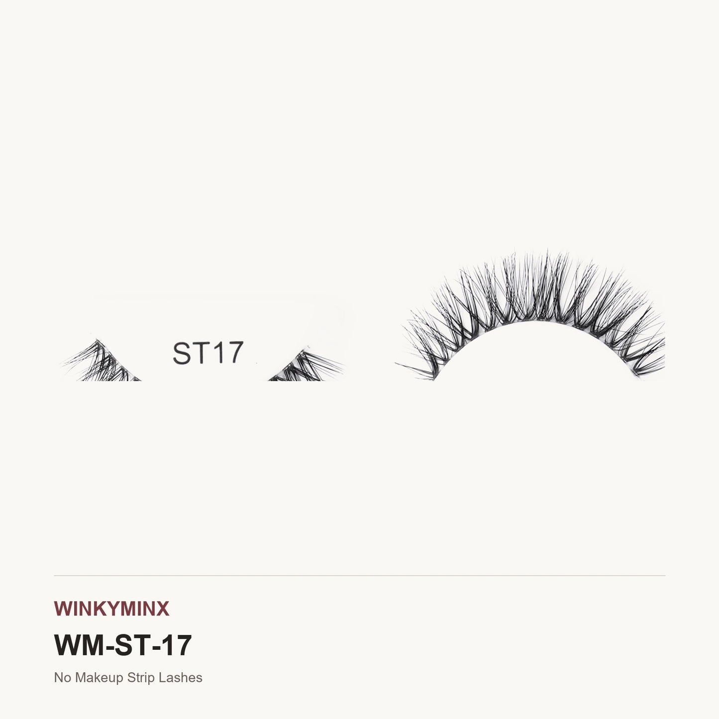 No Makeup Strip Lashes, style ST17