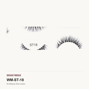 No Makeup Strip Lashes, style ST18