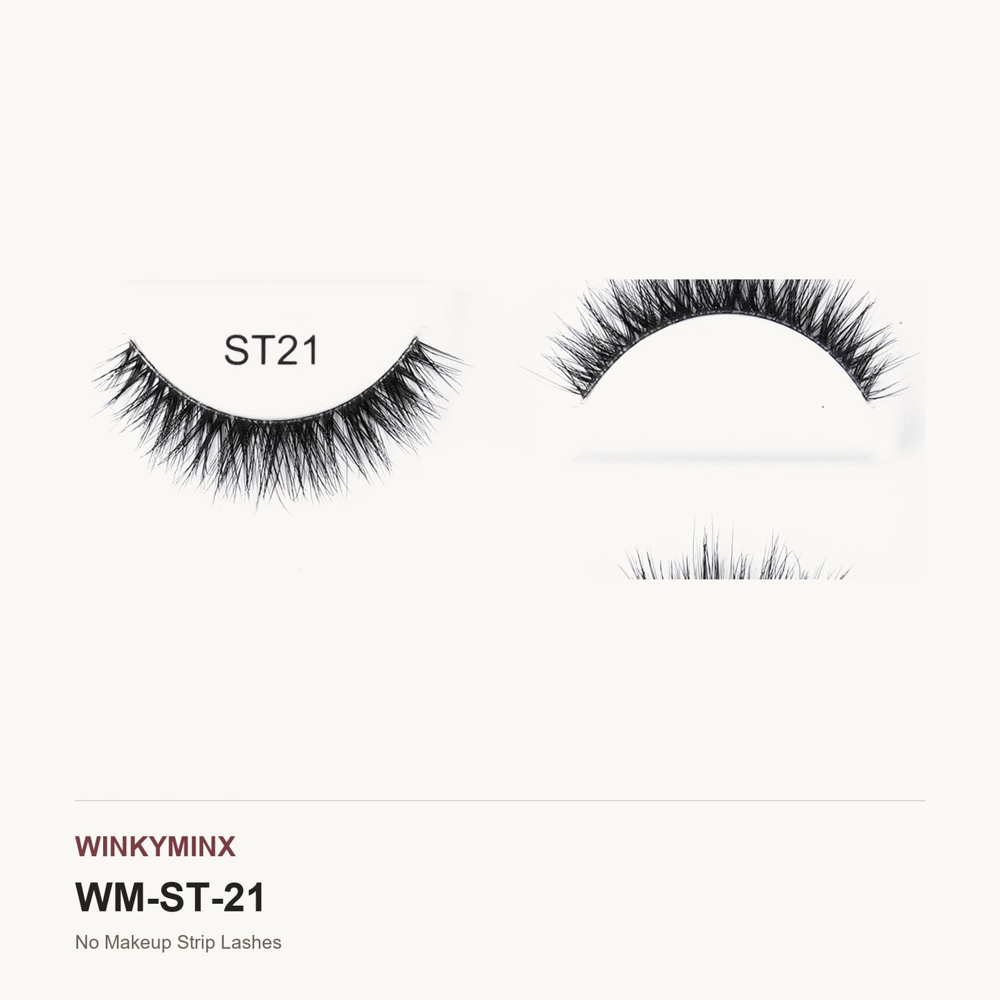 No Makeup Strip Lashes, style ST21